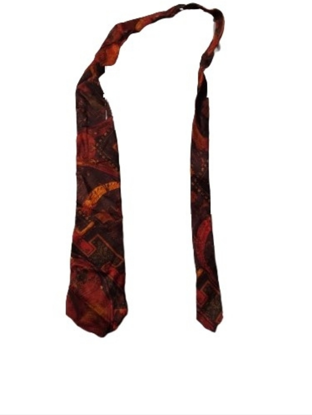 Vintage 1970s 1980s Guy Laroche All Silk Print Tie OS